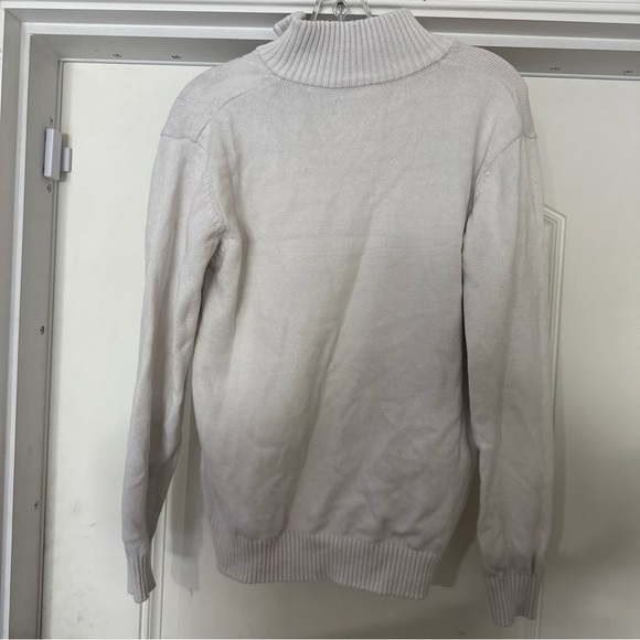 U.S. Polo Assn. Quarter-Zip Gray Striped Sweater Men’s small - Picture 5 of 5